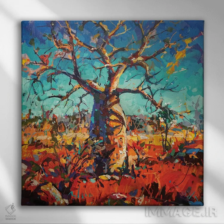 تابلو درخت بوب اثر ژوس کوفرر - نمای روبهرو روی دیوار