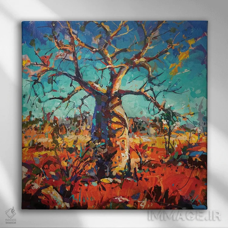 تابلو درخت بوب اثر ژوس کوفرر - نمای روبهرو روی دیوار