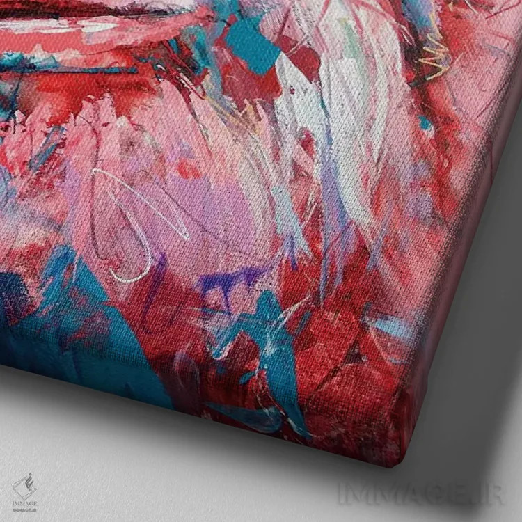 تابلو اورانگوتان اثر ژوس کوفرر - نمای نزدیک بافت بوم