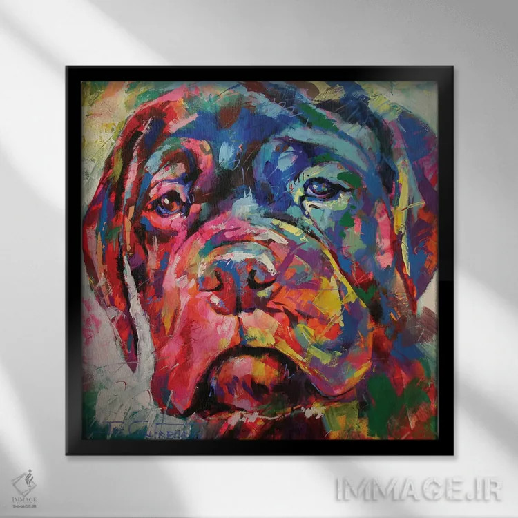 تابلو توله بول مستیف اثر ژوس کوفرر - نمای قابدار مشکی