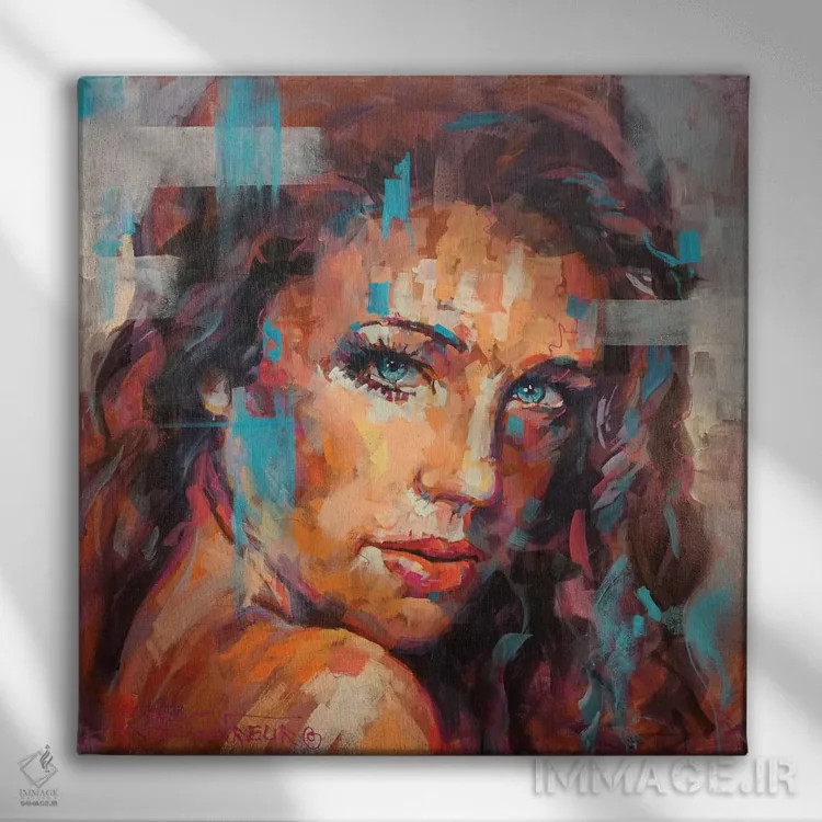 تابلو زیبایی انتزاعی ۲ اثر ژوس کوفرر - نمای روبهرو روی دیوار