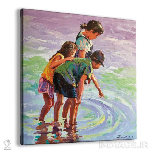 تابلو تفریح در ساحل اثر ژوس کوفرر - نمای پرسپکتیو محصول
