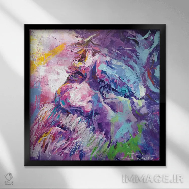 تابلو بدون عنوان ۳ اثر ژوس کوفرر - نمای قابدار مشکی