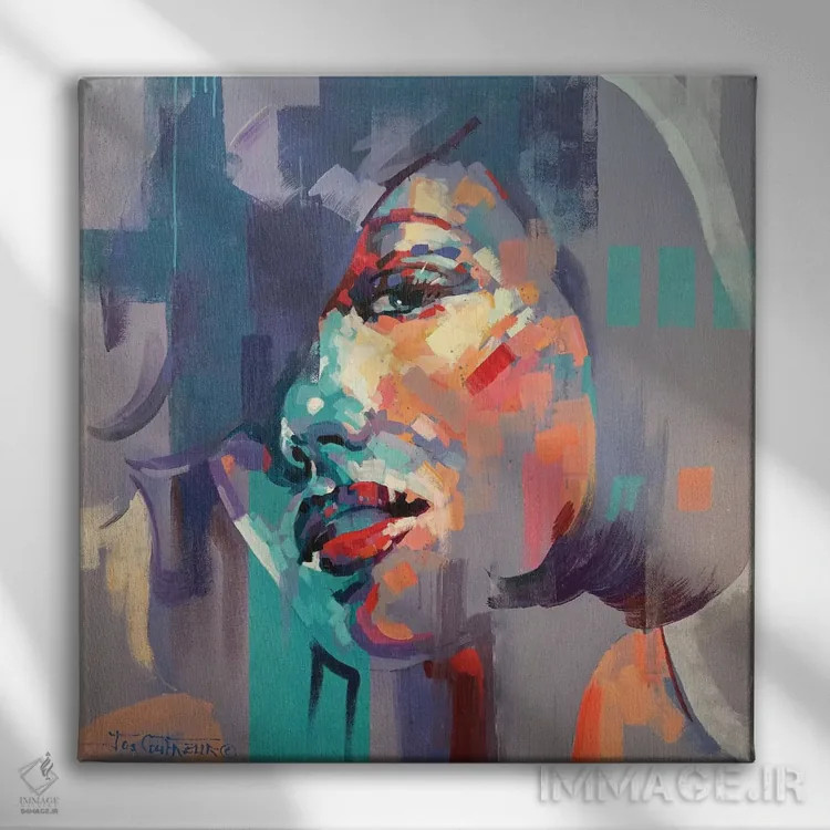 تابلو زیبایی انتزاعی ۱ اثر ژوس کوفرر - نمای روبهرو روی دیوار