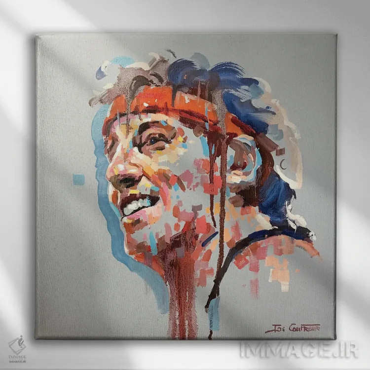 تابلو بروس اسپرینگستین اثر ژوس کوفرر - نمای روبهرو روی دیوار