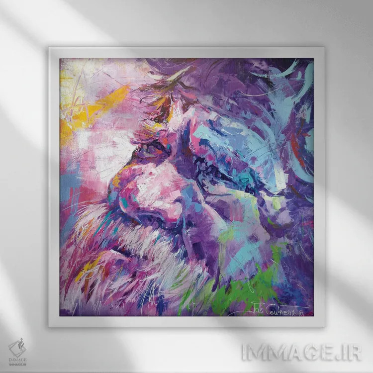 تابلو بدون عنوان ۳ اثر ژوس کوفرر - نمای قابدار سفید