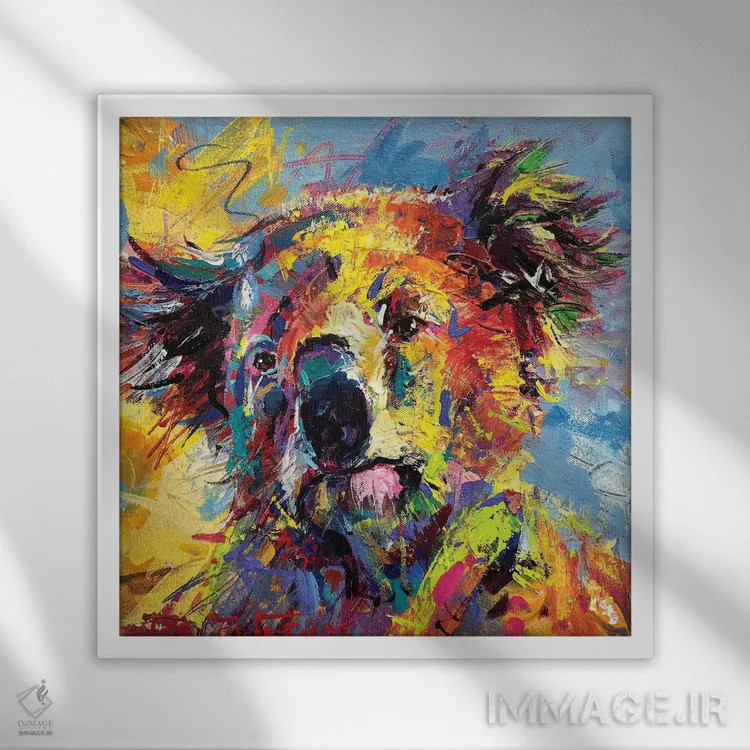 تابلو کوالا اثر ژوس کوفرر - نمای قابدار سفید