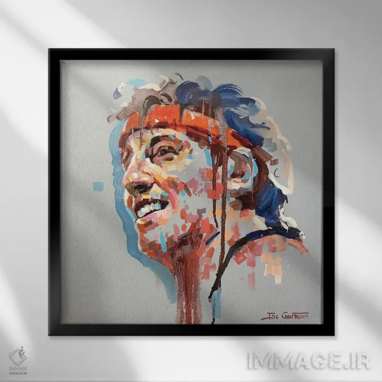 تابلو بروس اسپرینگستین اثر ژوس کوفرر - نمای قابدار مشکی