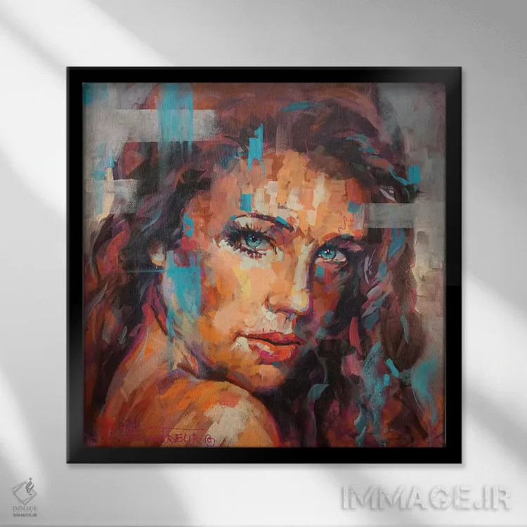 تابلو زیبایی انتزاعی ۲ اثر ژوس کوفرر - نمای قابدار مشکی