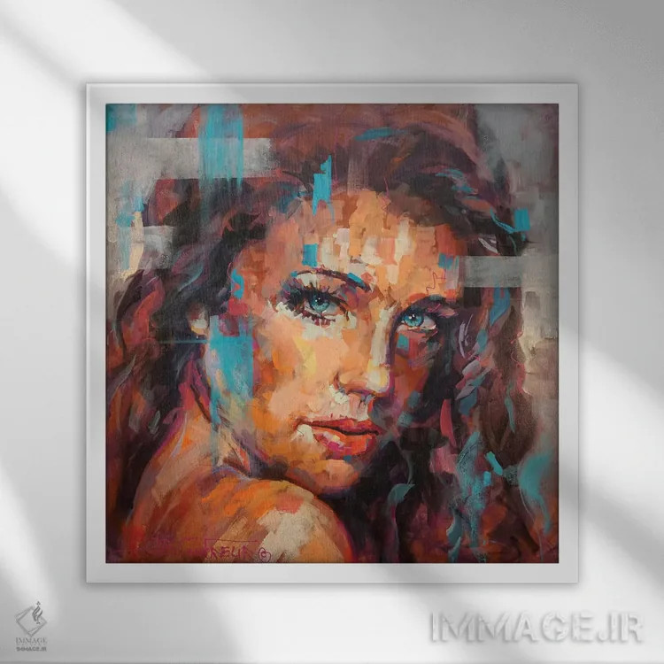 تابلو زیبایی انتزاعی ۲ اثر ژوس کوفرر - نمای قابدار سفید