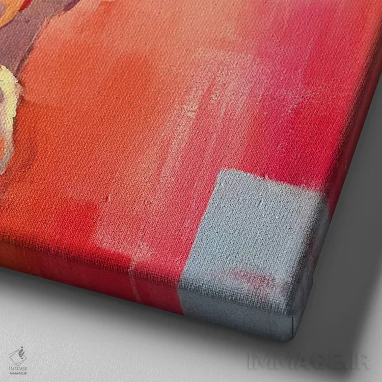 تابلو گاو نلی اثر ژوس کوفرر - نمای نزدیک بافت بوم