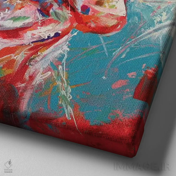 تابلو بولداگ فرانسوی اثر ژوس کوفرر - نمای نزدیک بافت بوم