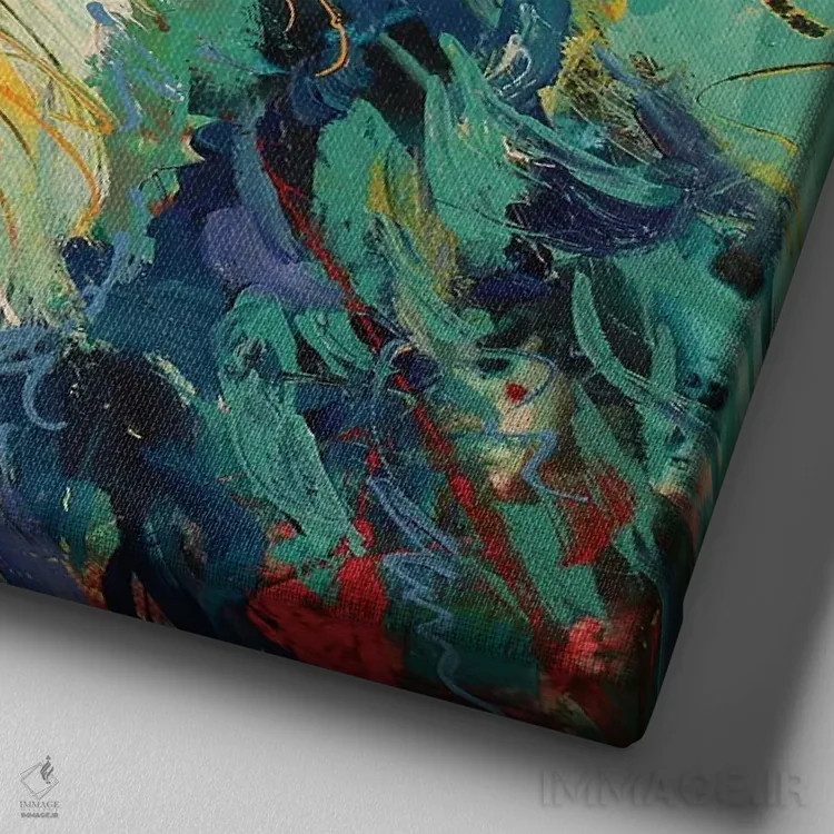 تابلو تریر ایرلندی اثر ژوس کوفرر - نمای نزدیک بافت بوم