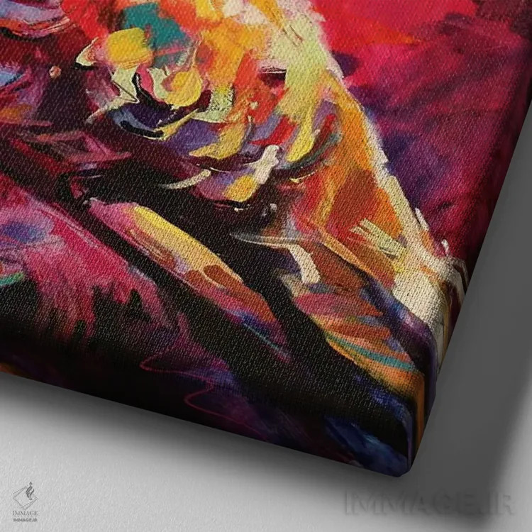 تابلو کاکابورا (پرنده استرالیایی) اثر ژوس کوفرر - نمای نزدیک بافت بوم