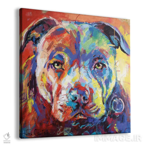 تابلو استفوردشایر بول تریر (نژاد سگ) اثر ژوس کوفرر - نمای پرسپکتیو محصول