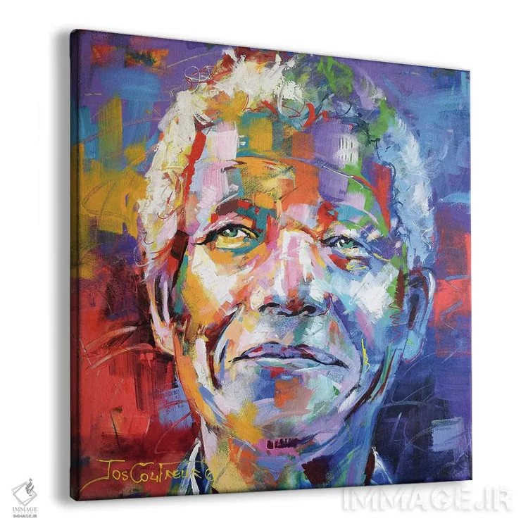 تابلو نلسون ماندلا اثر ژوس کوفرر - نمای پرسپکتیو محصول