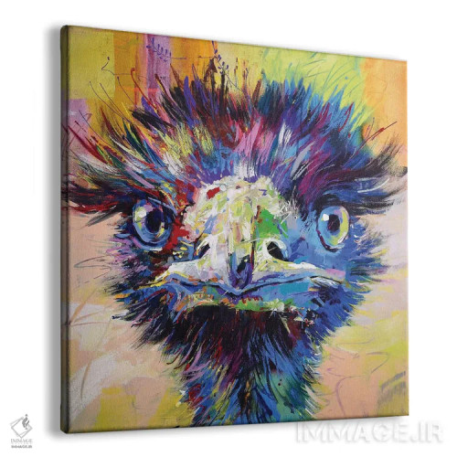 تابلو شترمرغ استرالیایی (ایمو) X اثر ژوس کوفرر - نمای پرسپکتیو محصول