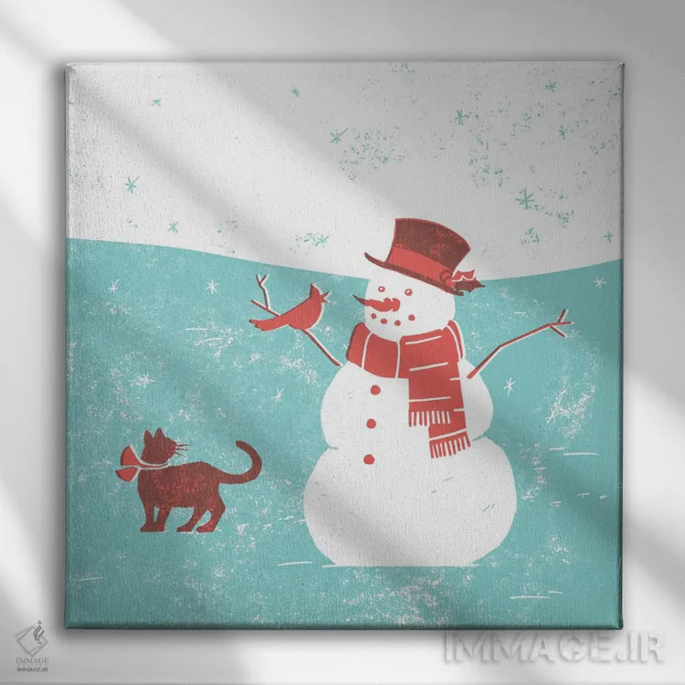 تابلو کریسمس میانه قرن II اثر جیکوب گرین - نمای روبهرو روی دیوار