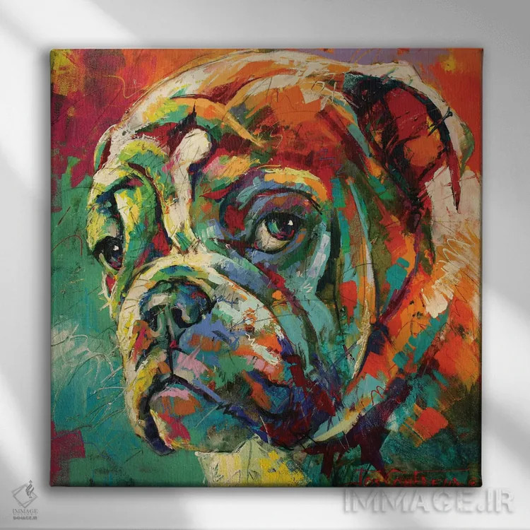 تابلو پاکسر (نژاد سگ) اثر ژوس کوفرر - نمای روبهرو روی دیوار