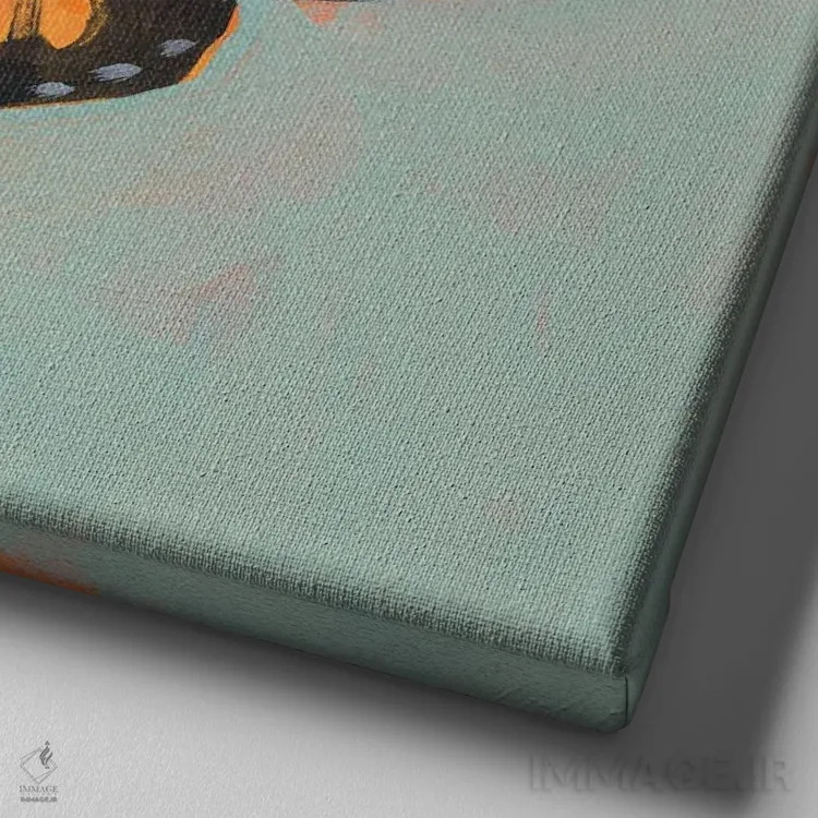 تابلو پادشاه روشنایی I اثر جیکوب گرین - نمای نزدیک بافت بوم