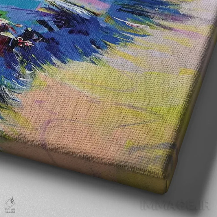 تابلو شترمرغ استرالیایی (ایمو) X اثر ژوس کوفرر - نمای نزدیک بافت بوم