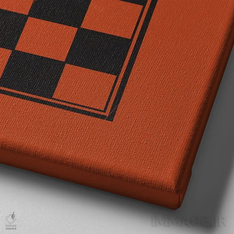 تابلو تختههای بازی I اثر جیکوب گرین - نمای نزدیک بافت بوم