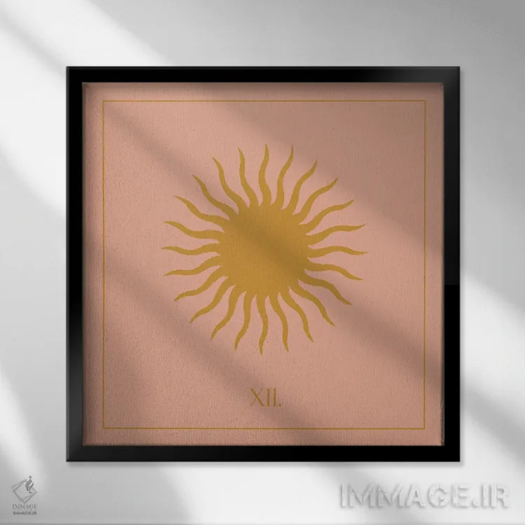 تابلو نماد آسمانی I اثر جیکوب گرین - نمای قابدار مشکی