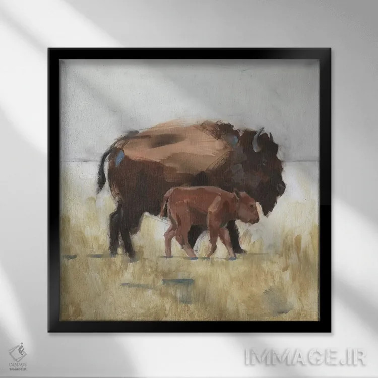 تابلو نگهبان کلبه III اثر جیکوب گرین - نمای قابدار مشکی