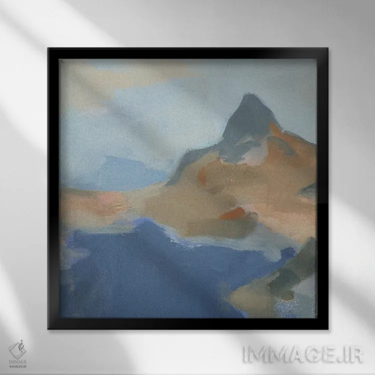 تابلو جزیره آبی II اثر جیکوب گرین - نمای قابدار مشکی