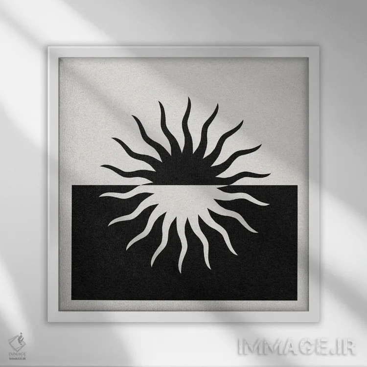 تابلو روح ستارهای III اثر جیکوب گرین - نمای قابدار سفید