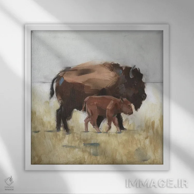 تابلو نگهبان کلبه III اثر جیکوب گرین - نمای قابدار سفید