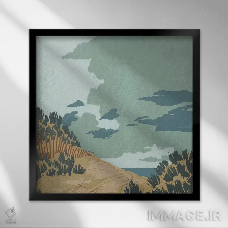 تابلو تل شنی پنهان II اثر جیکوب گرین - نمای قابدار مشکی