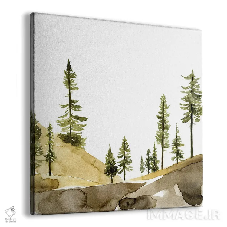 تابلو تپه کاج II اثر جیکوب گرین - نمای پرسپکتیو محصول