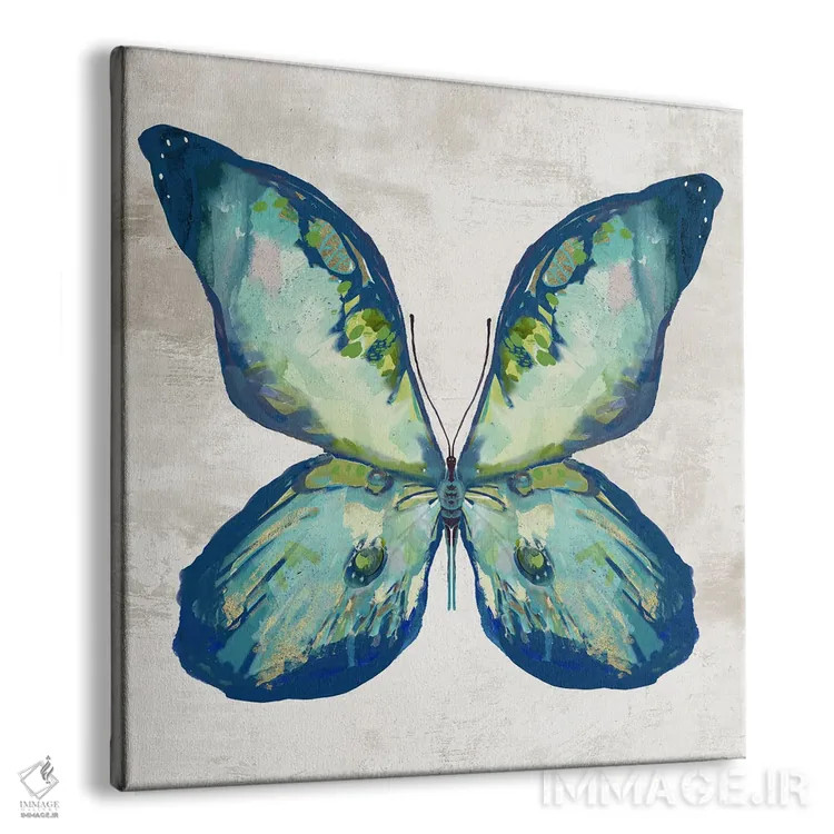 تابلو پرهزدن آبی II اثر جیکوب کیو - نمای پرسپکتیو محصول