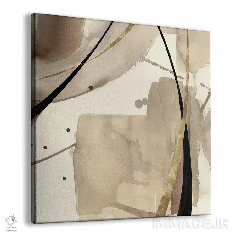 تابلو نجوای خاکی کمرنگ I اثر جیکوب کیو - نمای پرسپکتیو محصول