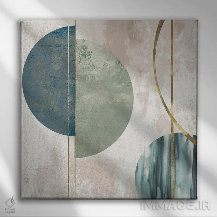 تابلو سمفونی مداری II اثر جیکوب کیو - نمای روبهرو روی دیوار