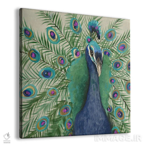 تابلو طاووس پنی اثر جیکوب کیو - نمای پرسپکتیو محصول