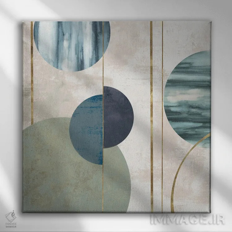 تابلو سمفونی مداری I اثر جیکوب کیو - نمای روبهرو روی دیوار