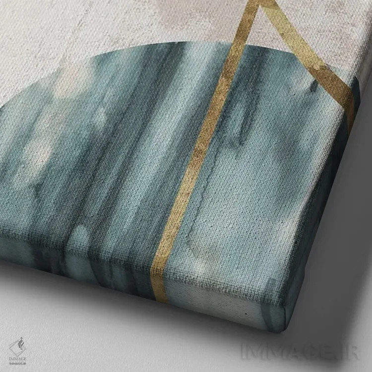 تابلو سمفونی مداری II اثر جیکوب کیو - نمای نزدیک بافت بوم