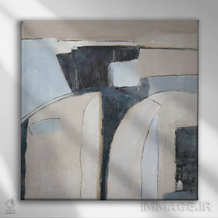 تابلو قطعات کل اثر جیکوب کیو - نمای روبهرو روی دیوار