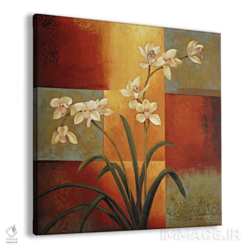 تابلو ارکیده سفید اثر جیل دوورو - نمای پرسپکتیو محصول