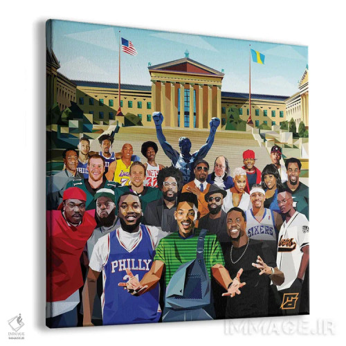 تابلو خانواده فیلادلفیا I اثر مایکل جرماین داوتی - نمای پرسپکتیو محصول