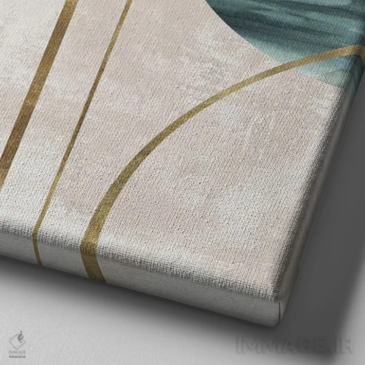 تابلو سمفونی مداری I اثر جیکوب کیو - نمای نزدیک بافت بوم