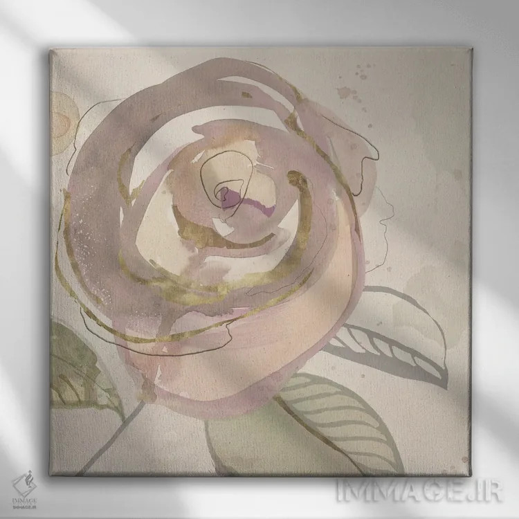 تابلو گل گلی II اثر جیکوب کیو - نمای روبهرو روی دیوار