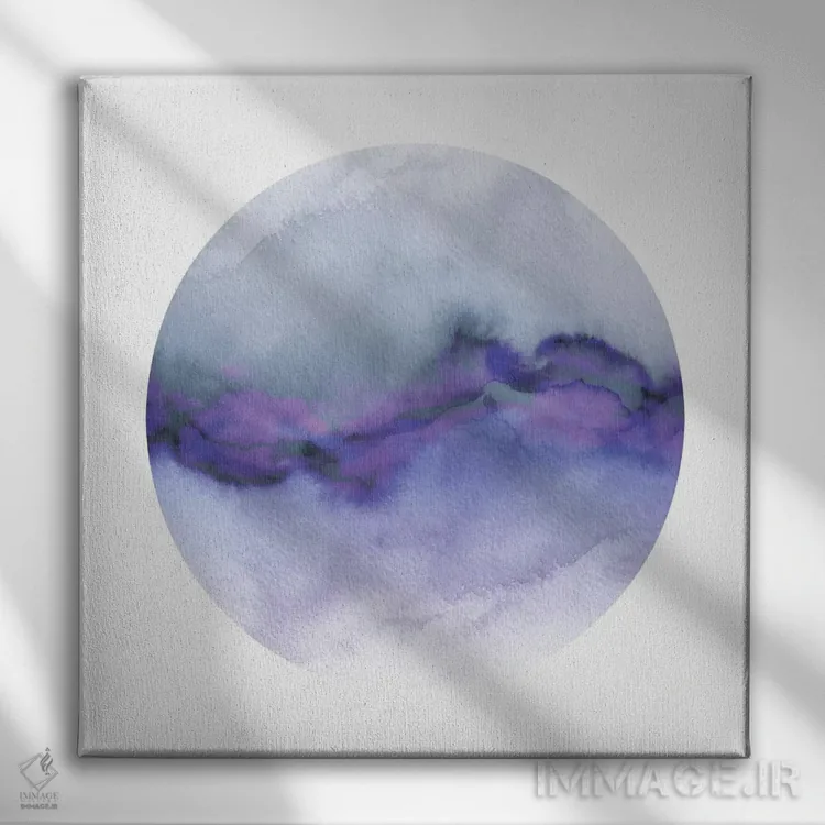 تابلو جریان IX (نهم) اثر جولیا دیسانو - نمای روبهرو روی دیوار