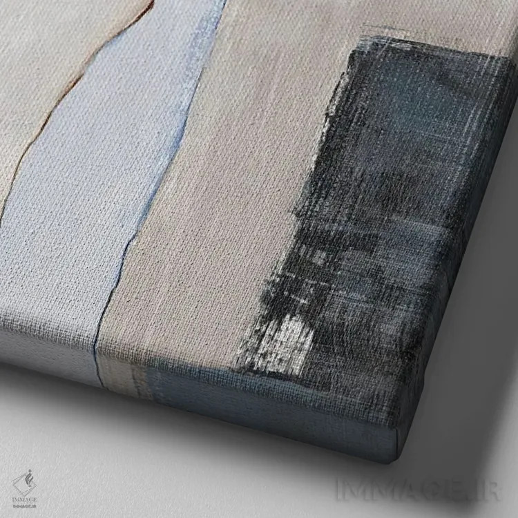 تابلو قطعات کل اثر جیکوب کیو - نمای نزدیک بافت بوم