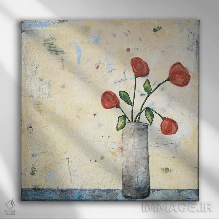 تابلو از باغ اثر جودی میجر - نمای روبهرو روی دیوار