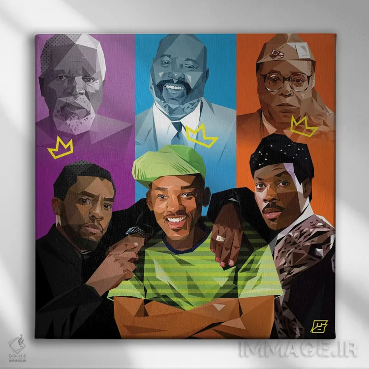 تابلو شاهزادهها پیش از پادشاهان اثر مایکل جرماین داوتی - نمای روبهرو روی دیوار