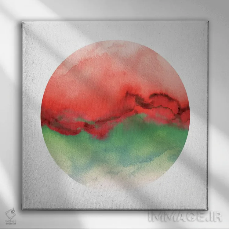 تابلو جریان X (دهم) اثر جولیا دیسانو - نمای روبهرو روی دیوار