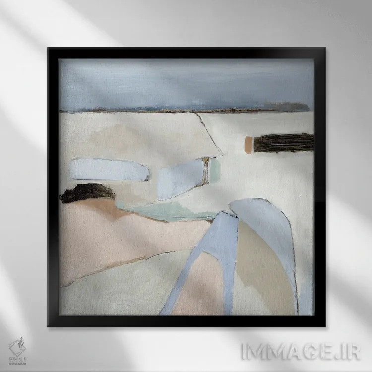 تابلو ساحل اثر جیکوب کیو - نمای قابدار مشکی